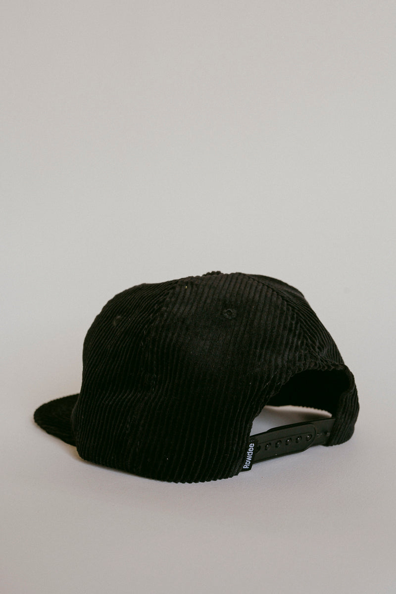 Corduroy Snapback - Black